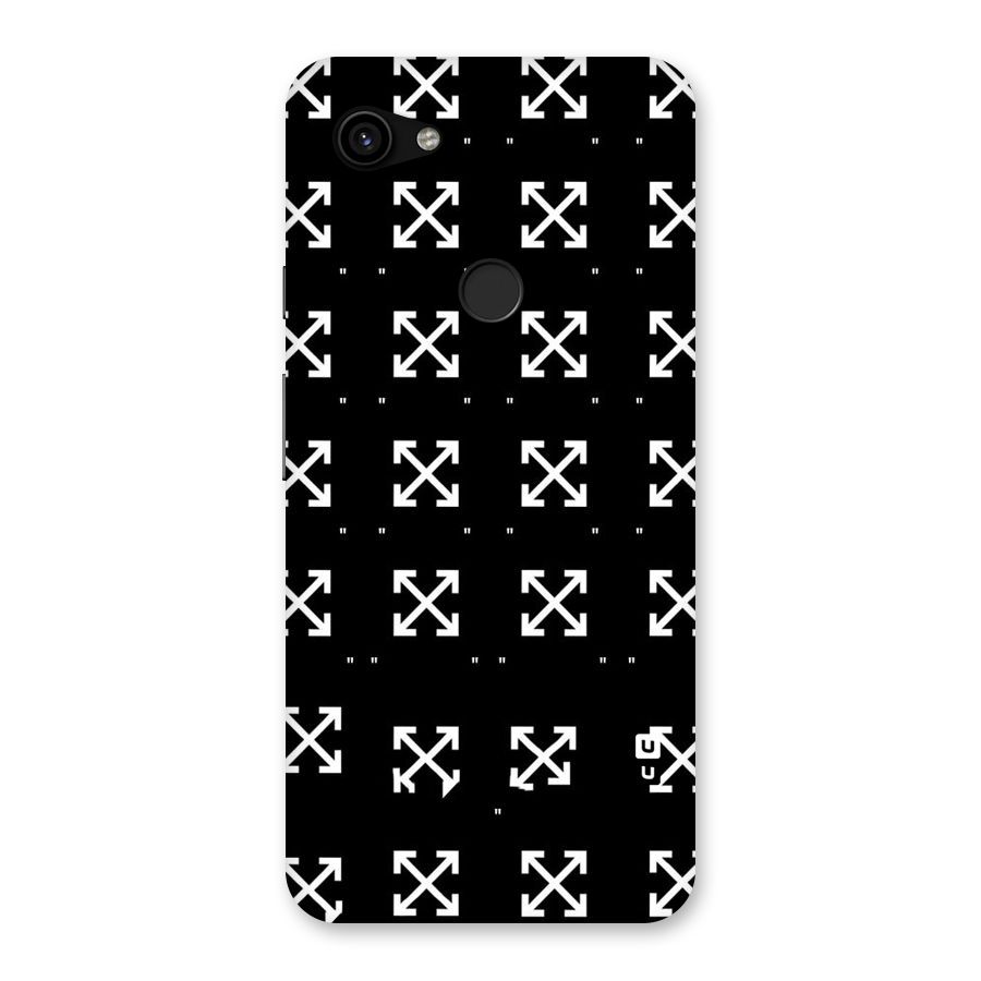Cross Arrow Black Back Case for Google Pixel 3a XL