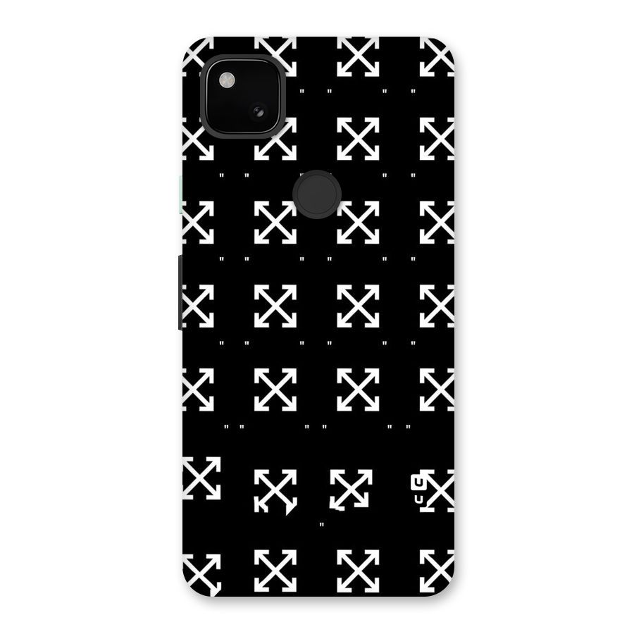 Cross Arrow Black Back Case for Google Pixel 4a