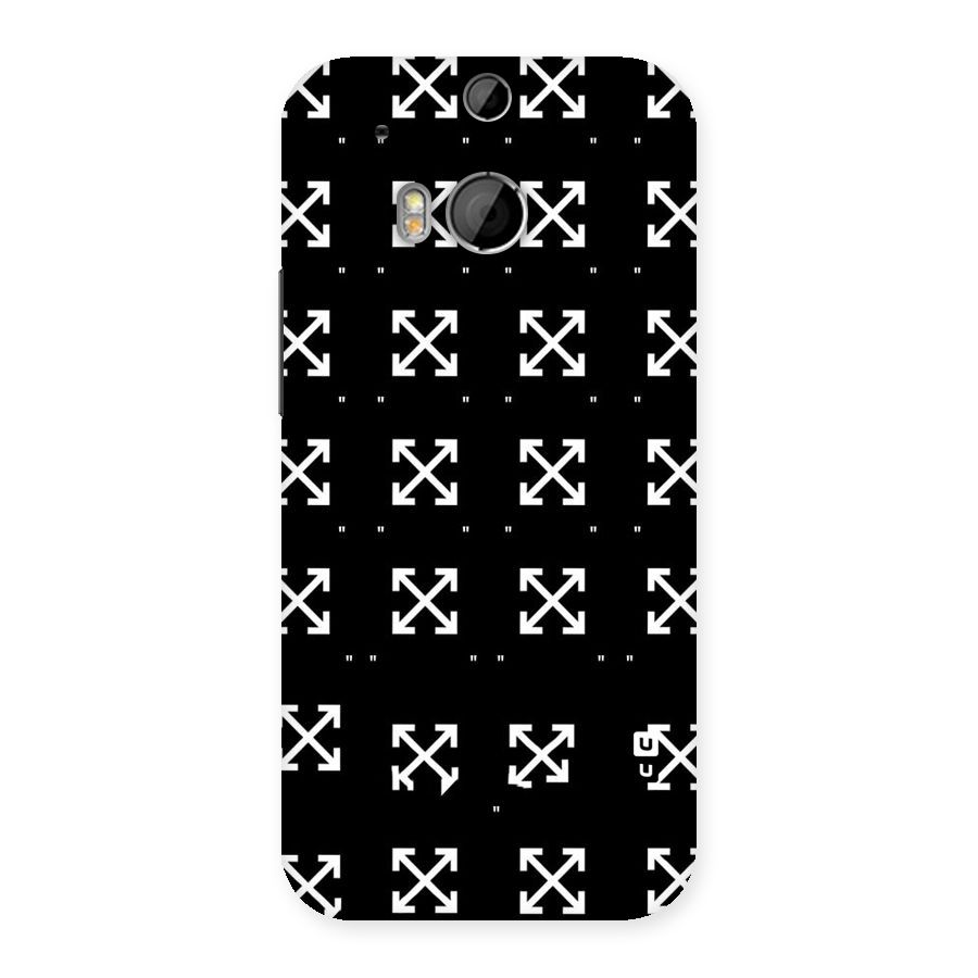 Cross Arrow Black Back Case for HTC One M8
