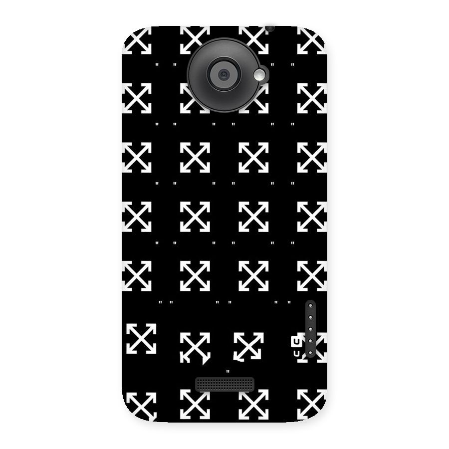 Cross Arrow Black Back Case for HTC One X