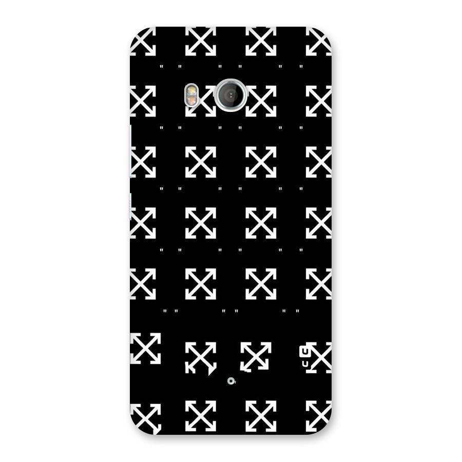 Cross Arrow Black Back Case for HTC U11