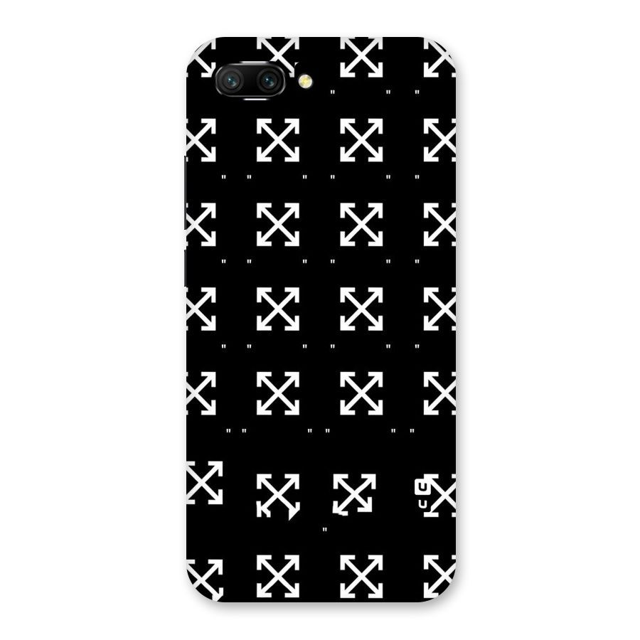 Cross Arrow Black Back Case for Honor 10