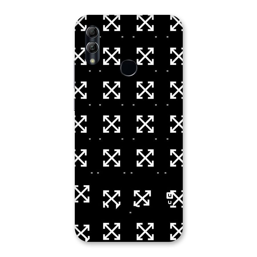 Cross Arrow Black Back Case for Honor 10 Lite