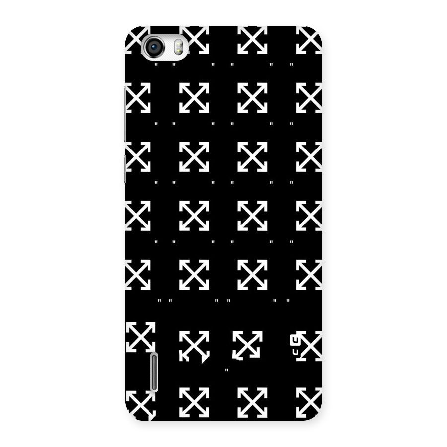 Cross Arrow Black Back Case for Honor 6