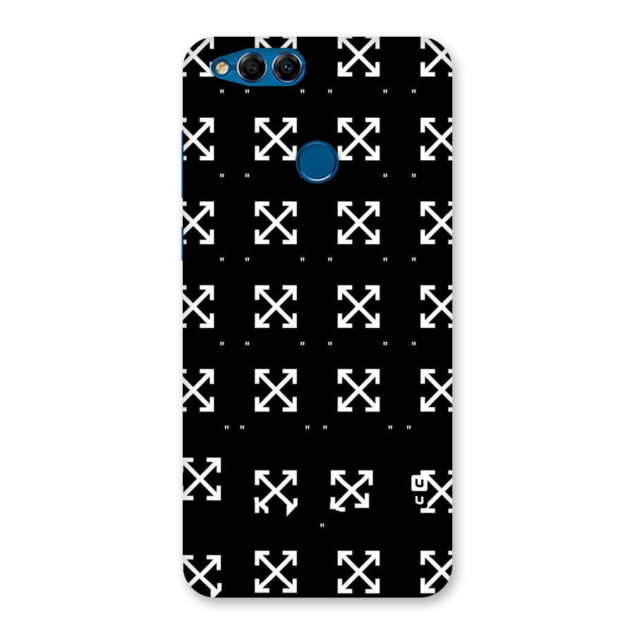 Cross Arrow Black Back Case for Honor 7X