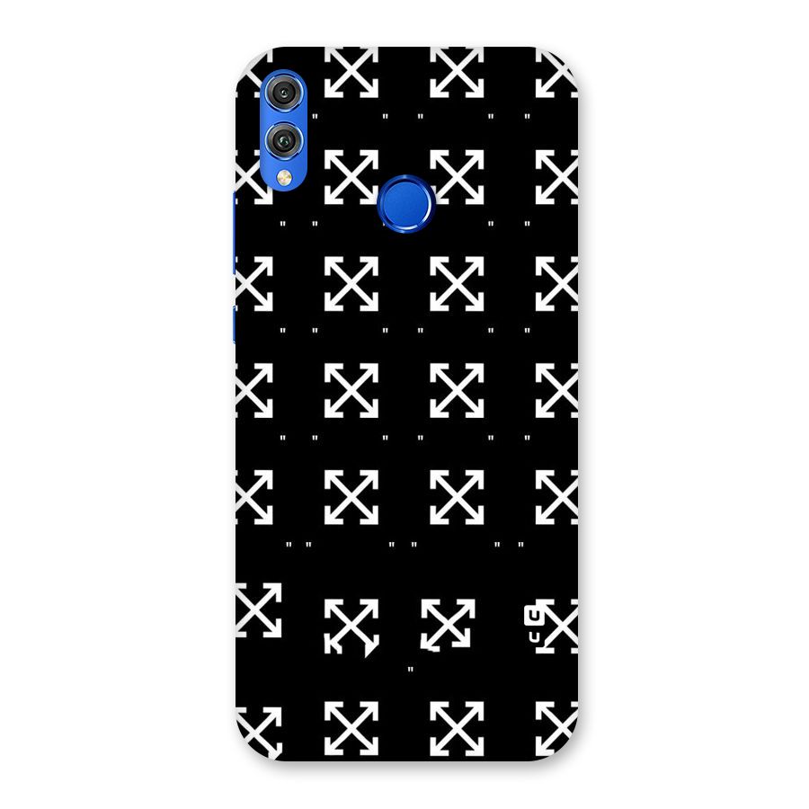 Cross Arrow Black Back Case for Honor 8X
