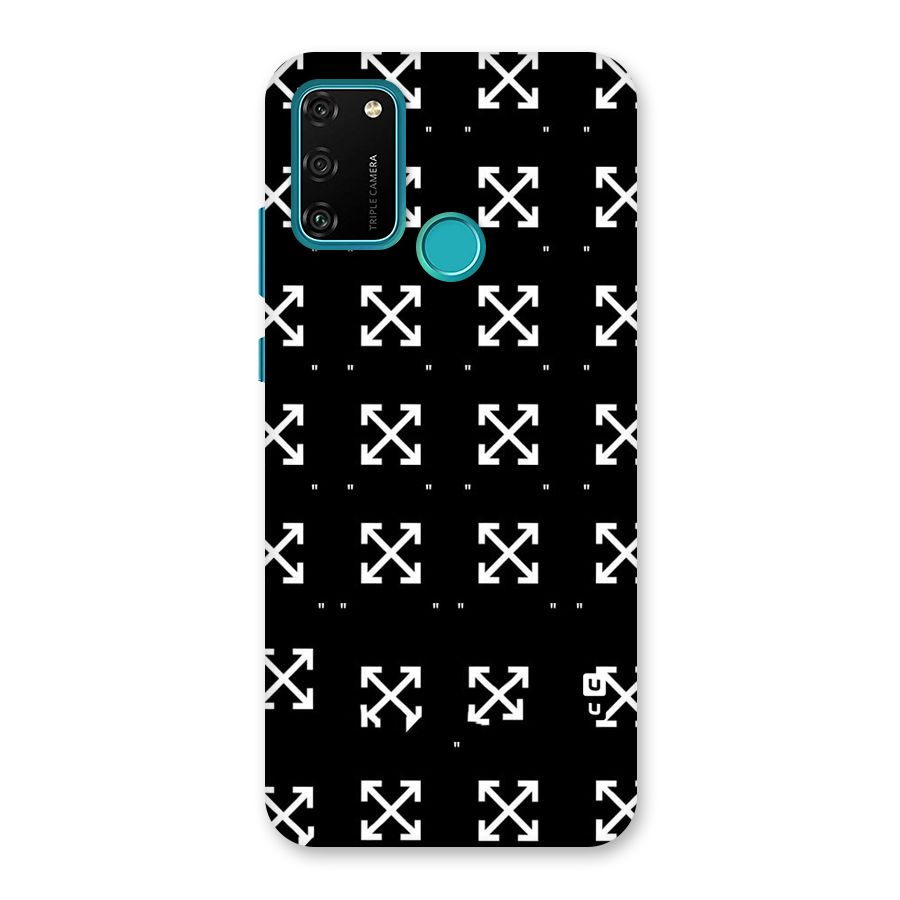 Cross Arrow Black Back Case for Honor 9A