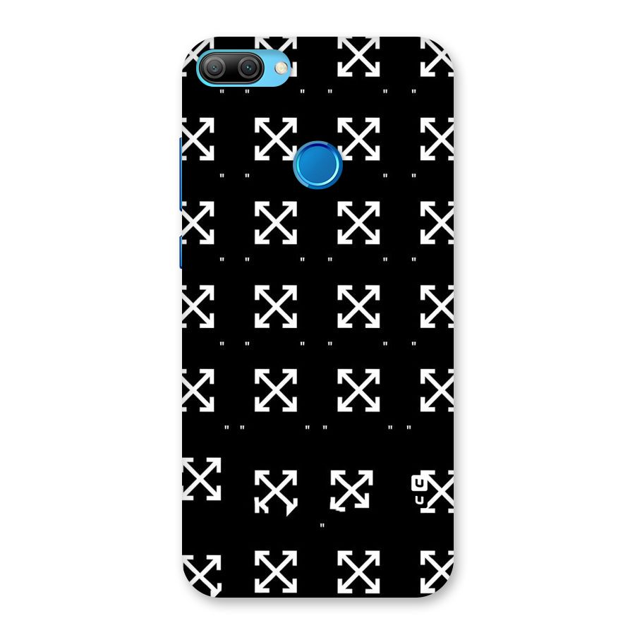 Cross Arrow Black Back Case for Honor 9N