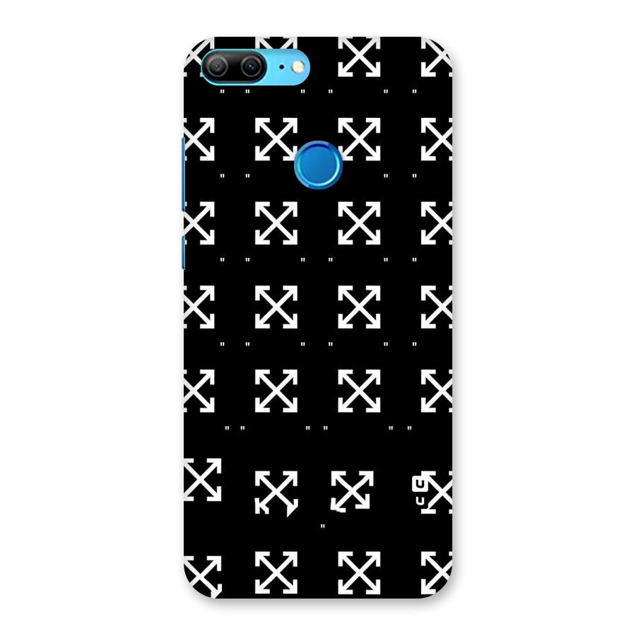 Cross Arrow Black Back Case for Honor 9 Lite