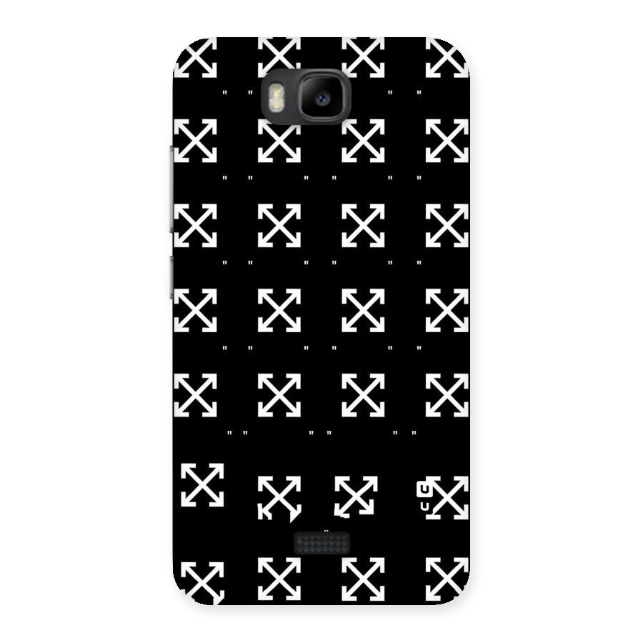Cross Arrow Black Back Case for Honor Bee