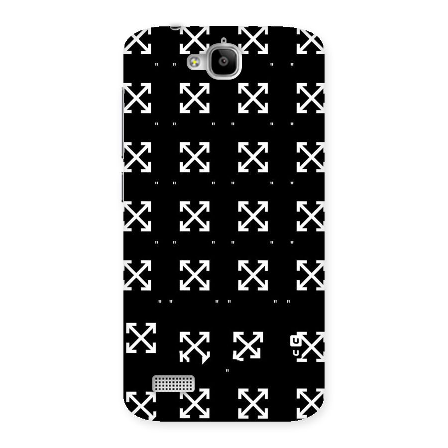 Cross Arrow Black Back Case for Honor Holly