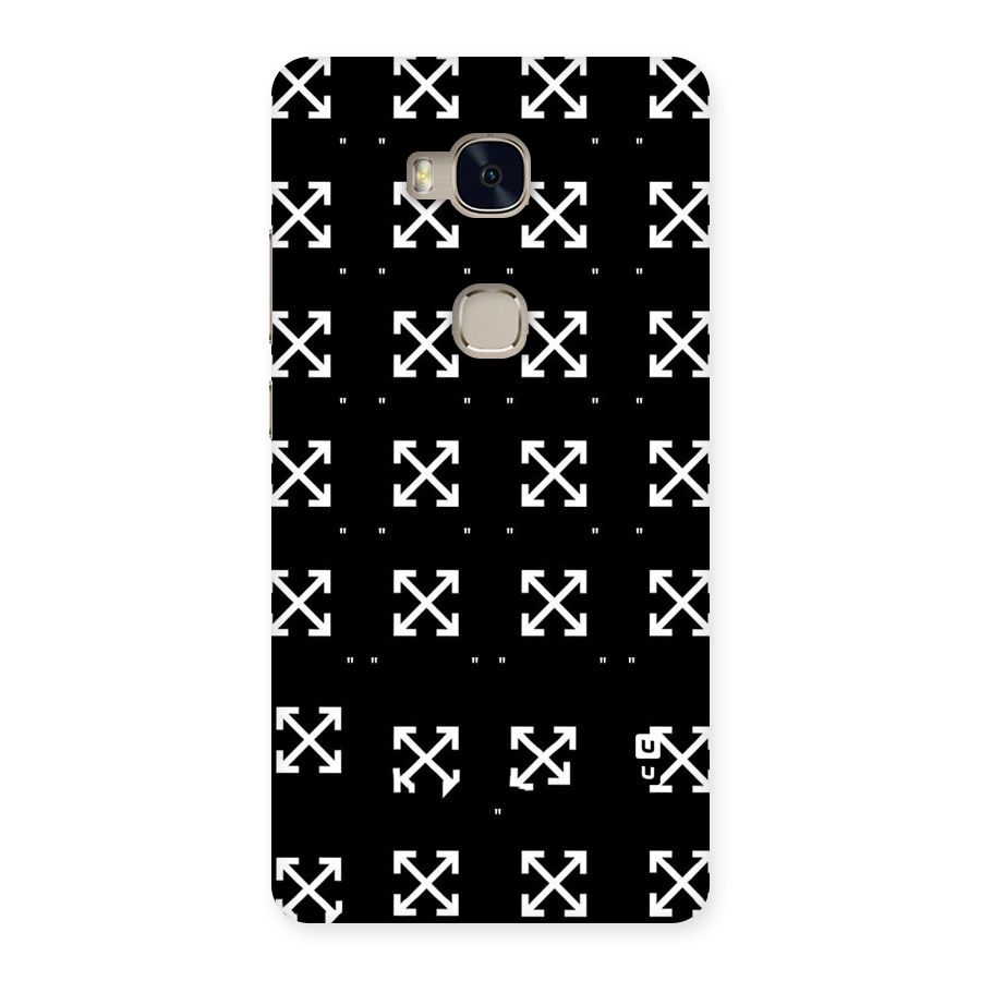 Cross Arrow Black Back Case for Huawei Honor 5X