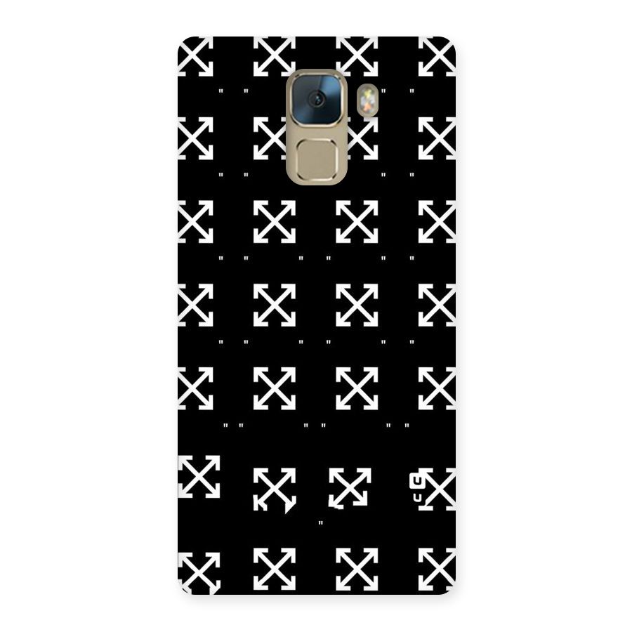 Cross Arrow Black Back Case for Huawei Honor 7