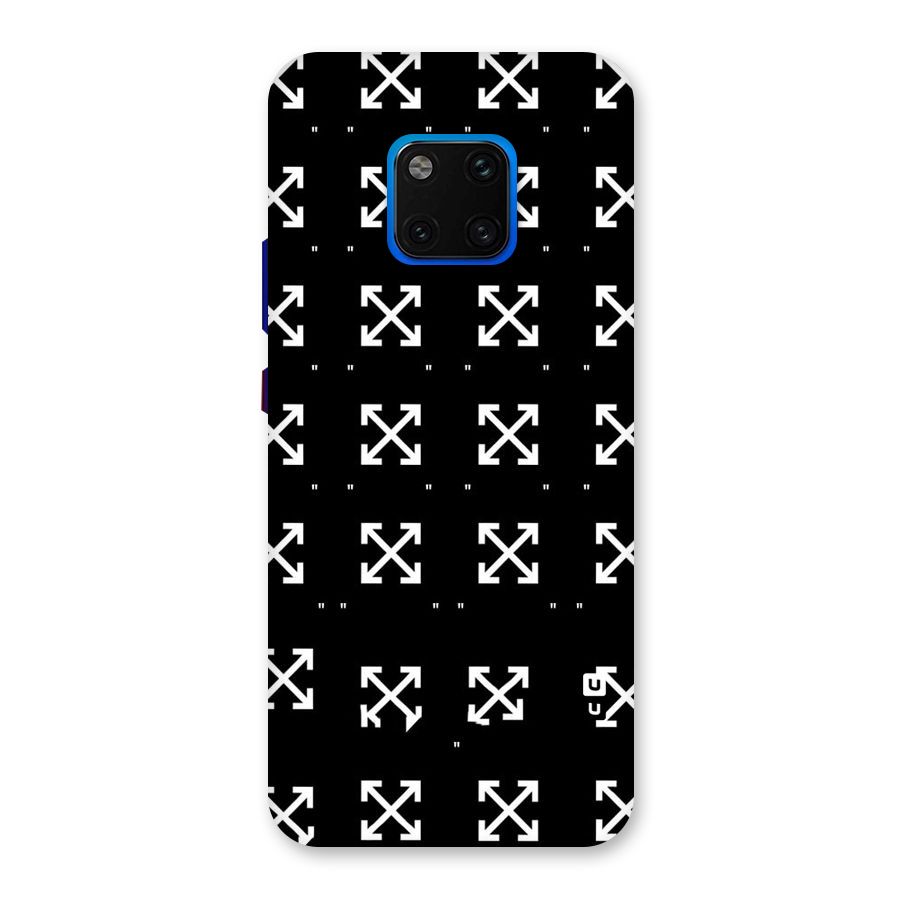 Cross Arrow Black Back Case for Huawei Mate 20 Pro
