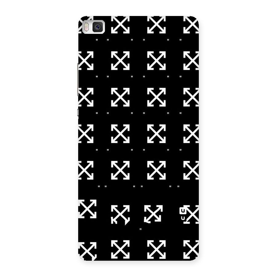 Cross Arrow Black Back Case for Huawei P8