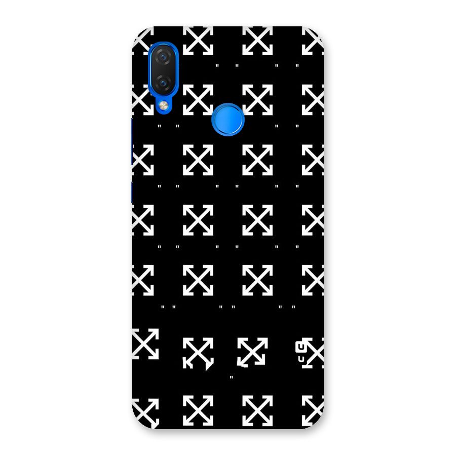 Cross Arrow Black Back Case for Huawei P Smart+