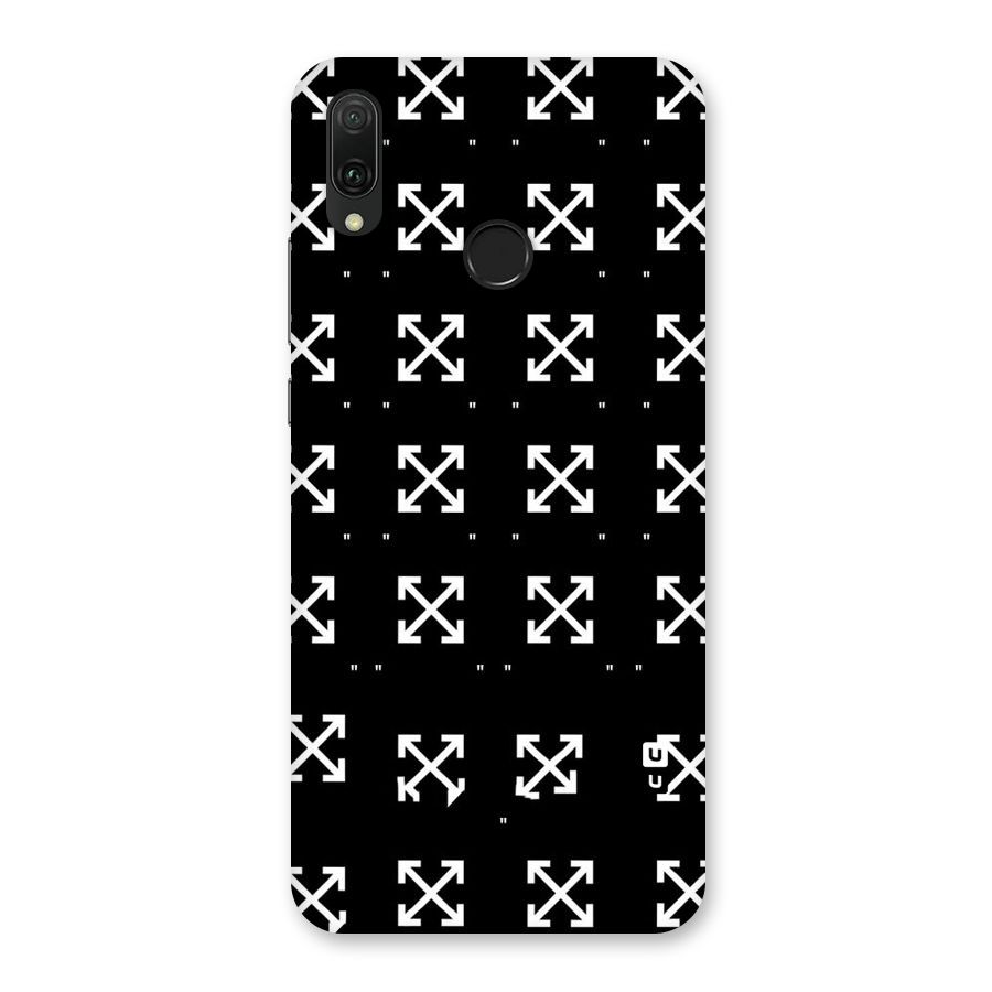 Cross Arrow Black Back Case for Huawei Y9 (2019)