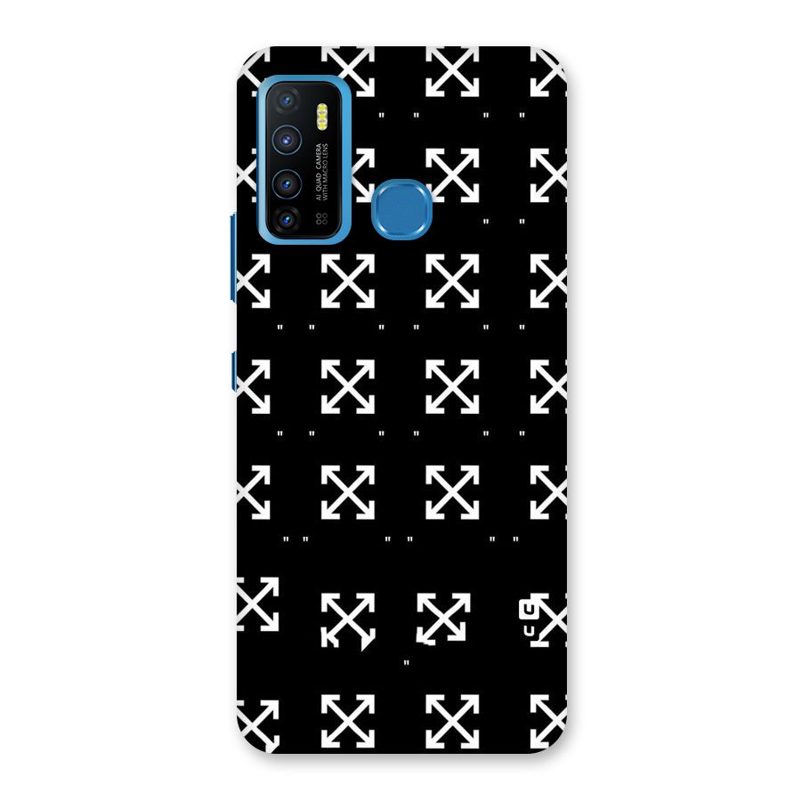Cross Arrow Black Back Case for Infinix Hot 9