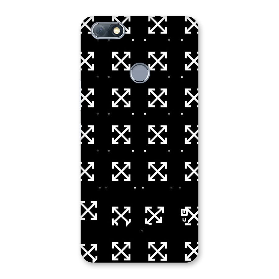 Cross Arrow Black Back Case for Infinix Note 5