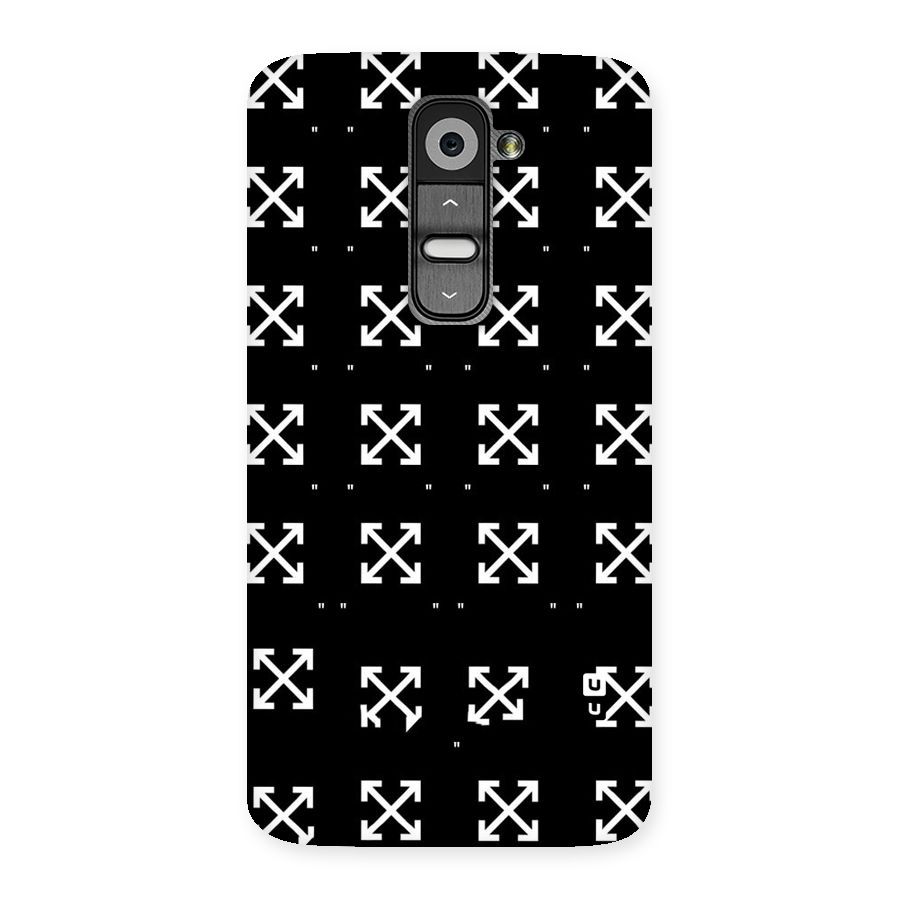 Cross Arrow Black Back Case for LG G2