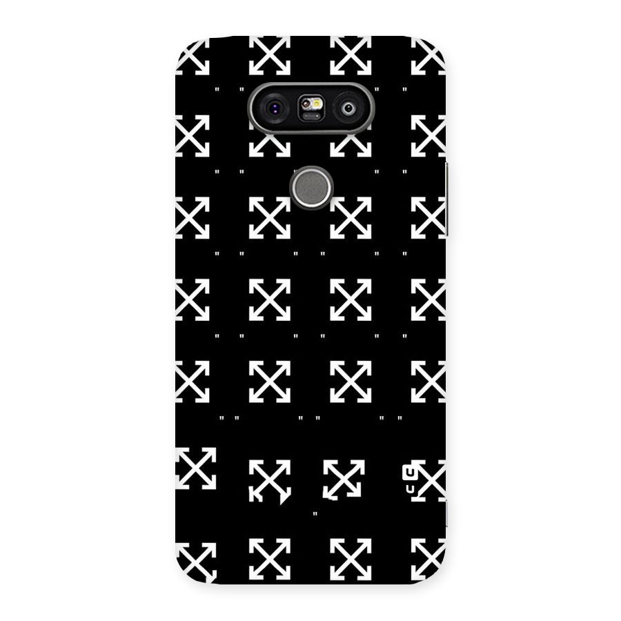 Cross Arrow Black Back Case for LG G5