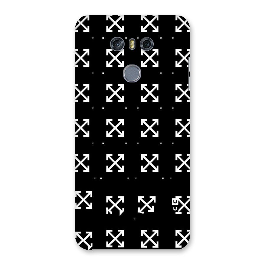Cross Arrow Black Back Case for LG G6