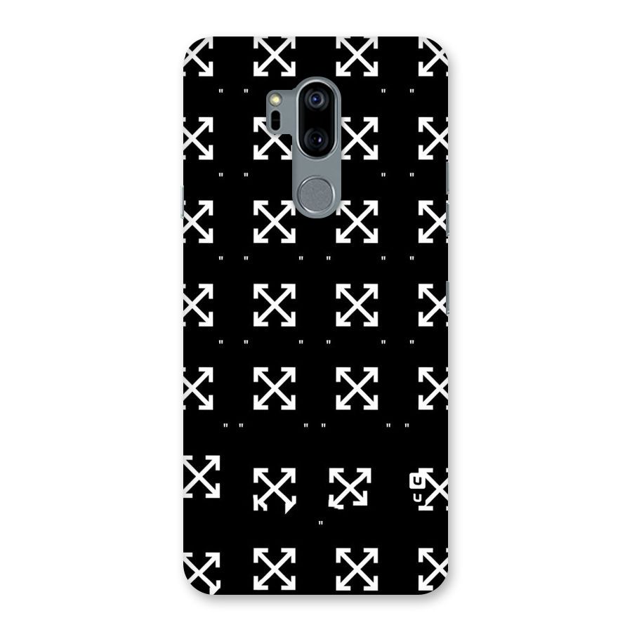 Cross Arrow Black Back Case for LG G7