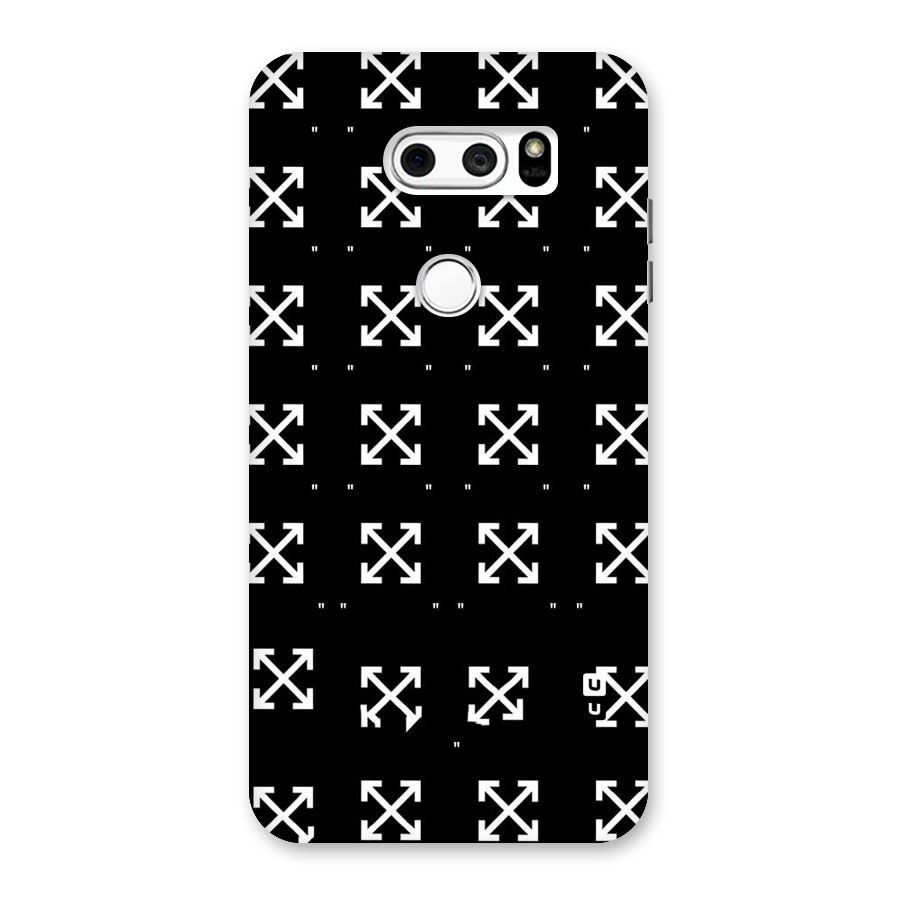 Cross Arrow Black Back Case for LG V30
