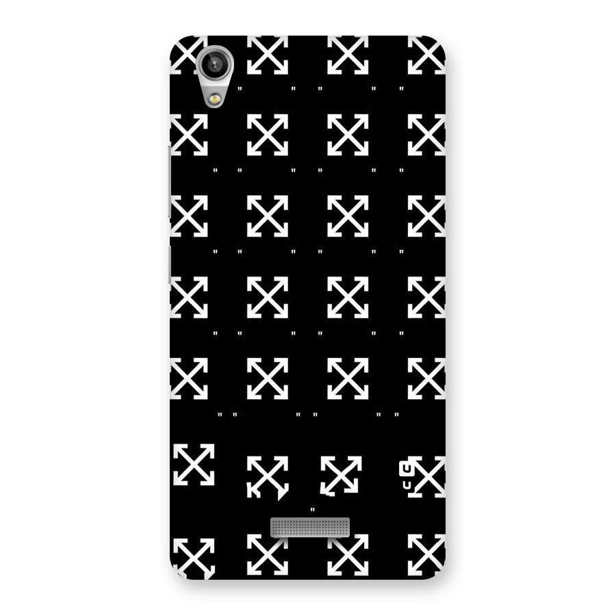 Cross Arrow Black Back Case for Lava-Pixel-V1
