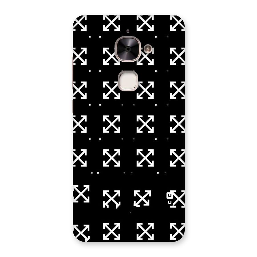 Cross Arrow Black Back Case for Le 2