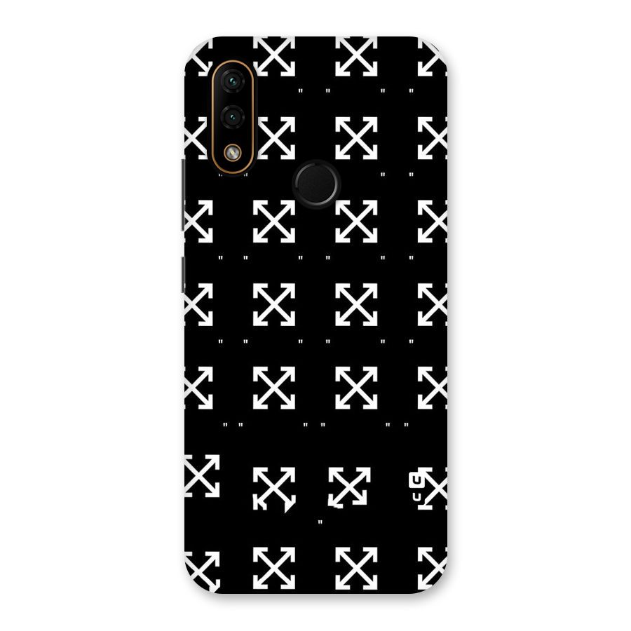 Cross Arrow Black Back Case for Lenovo A6 Note