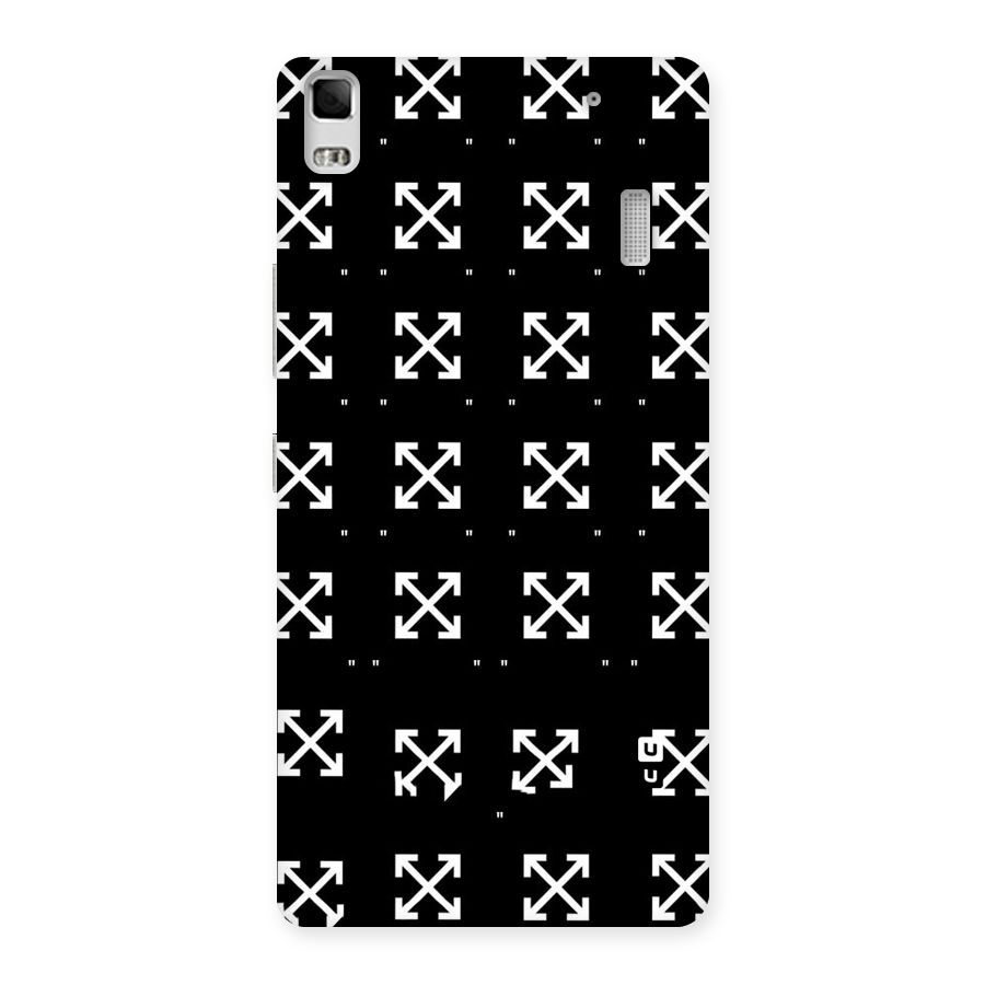 Cross Arrow Black Back Case for Lenovo K3 Note