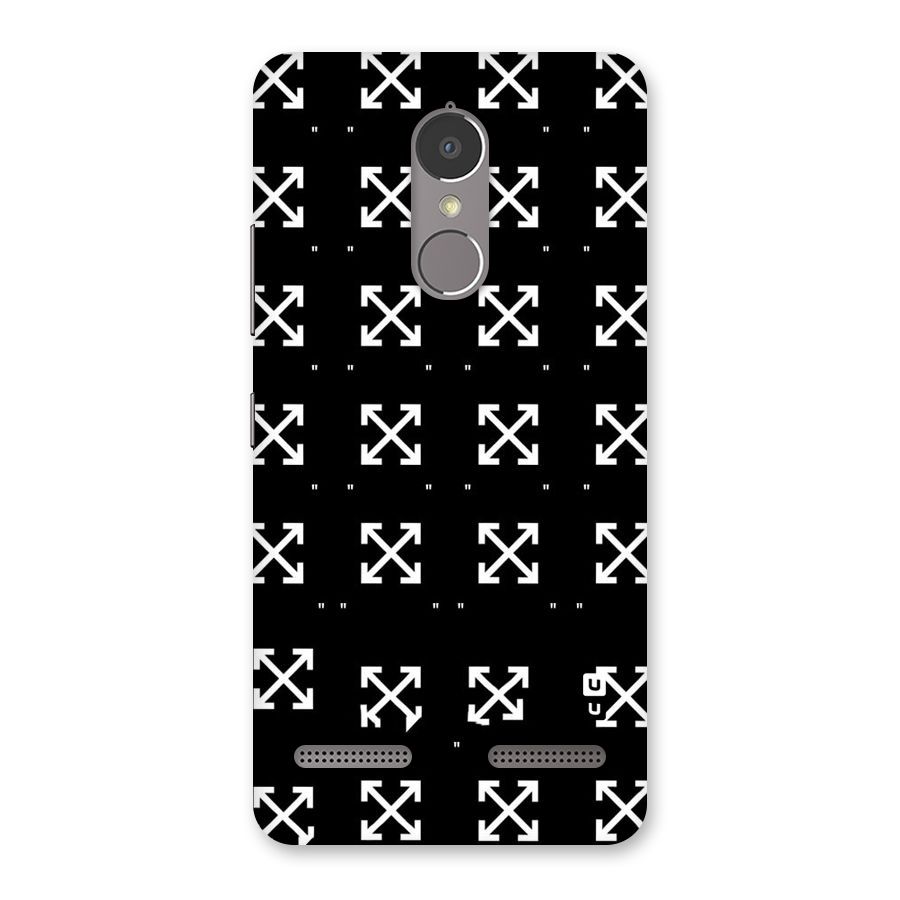 Cross Arrow Black Back Case for Lenovo K6