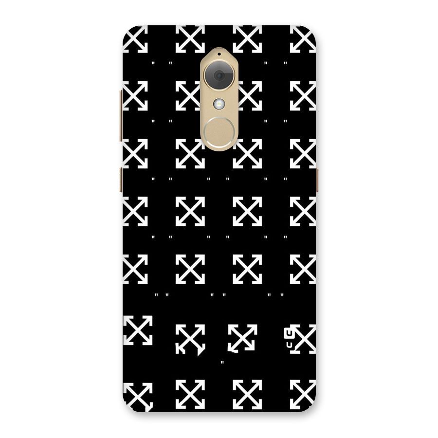Cross Arrow Black Back Case for Lenovo K8