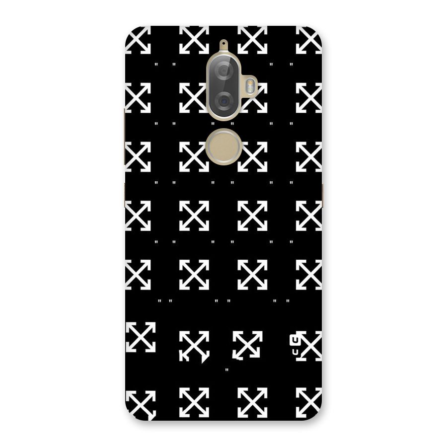 Cross Arrow Black Back Case for Lenovo K8 Plus