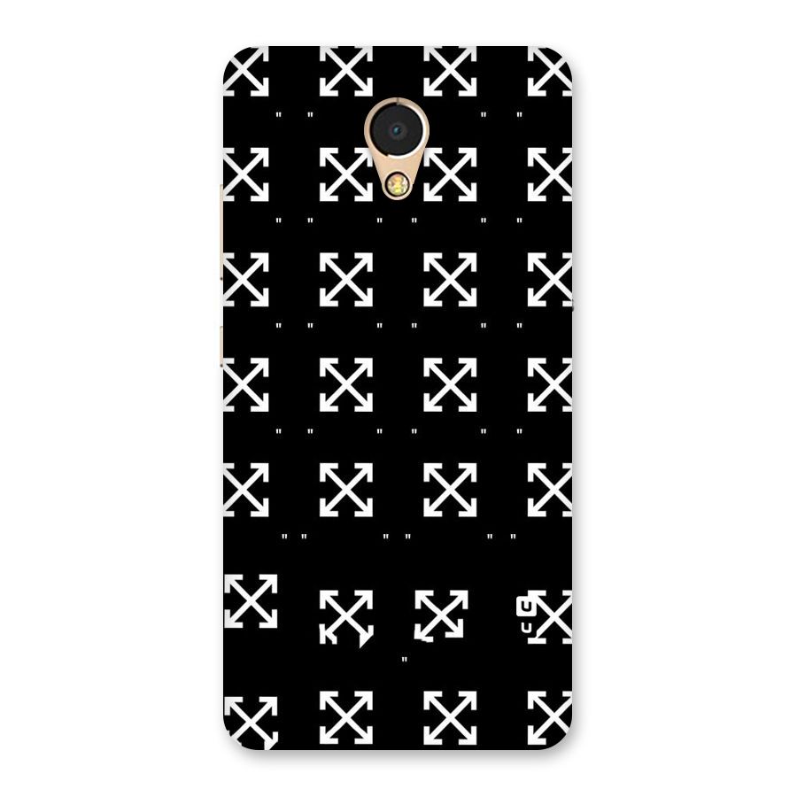 Cross Arrow Black Back Case for Lenovo P2