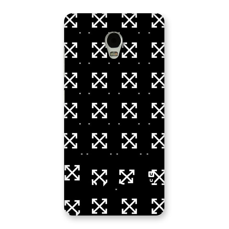 Cross Arrow Black Back Case for Lenovo Vibe P1