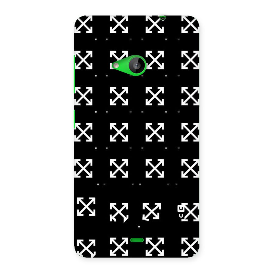 Cross Arrow Black Back Case for Lumia 535