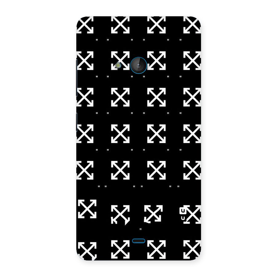 Cross Arrow Black Back Case for Lumia 540