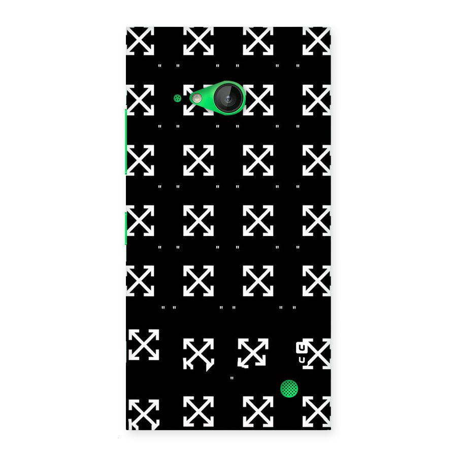 Cross Arrow Black Back Case for Lumia 730