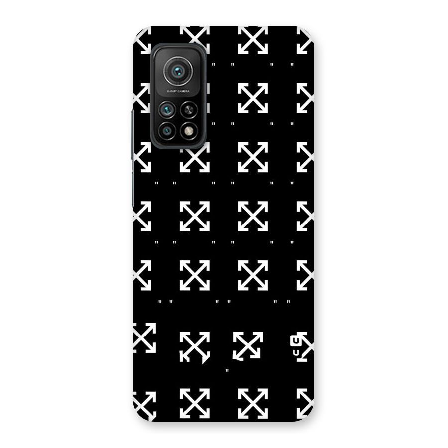 Cross Arrow Black Back Case for Mi 10T 5G