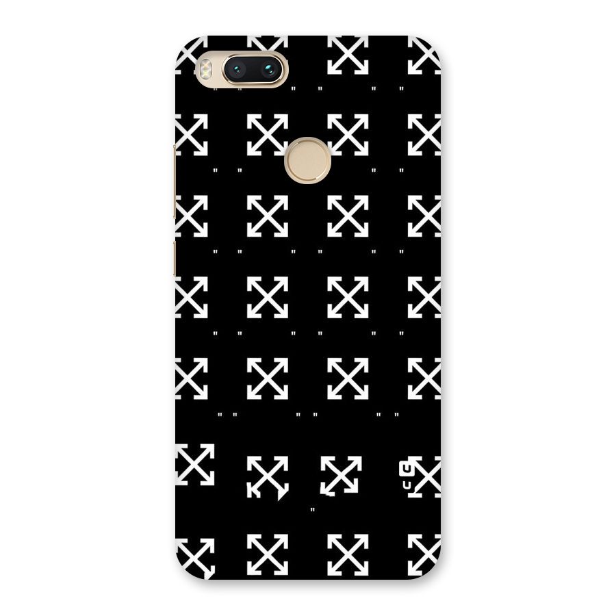 Cross Arrow Black Back Case for Mi A1