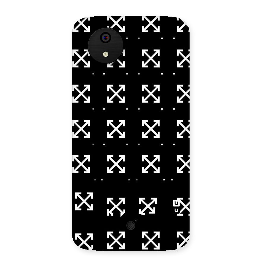 Cross Arrow Black Back Case for Micromax Canvas A1