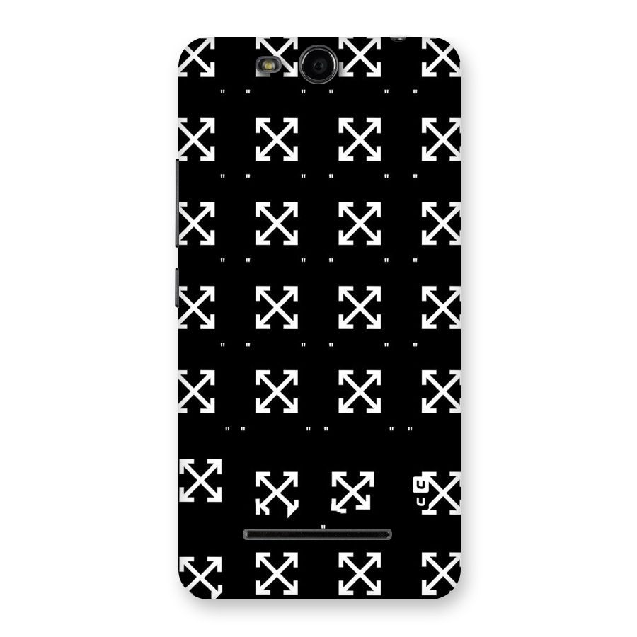 Cross Arrow Black Back Case for Micromax Canvas Juice 3 Q392