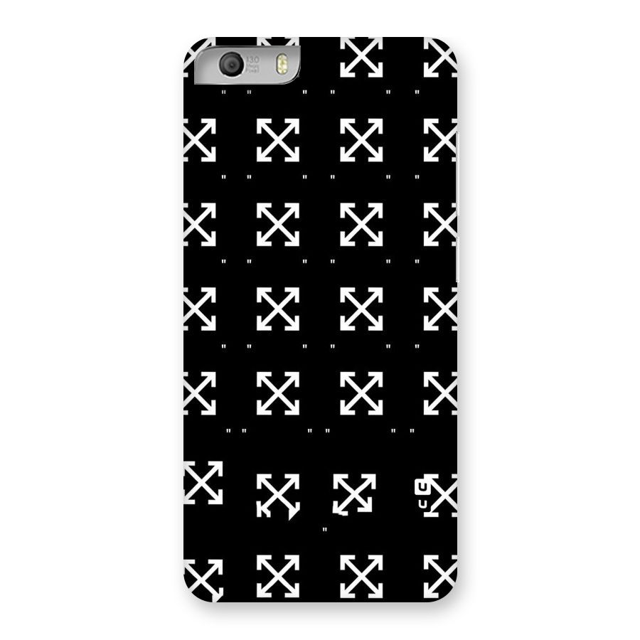 Cross Arrow Black Back Case for Micromax Canvas Knight 2
