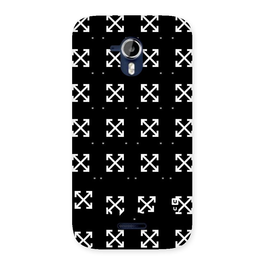 Cross Arrow Black Back Case for Micromax Canvas Magnus A117