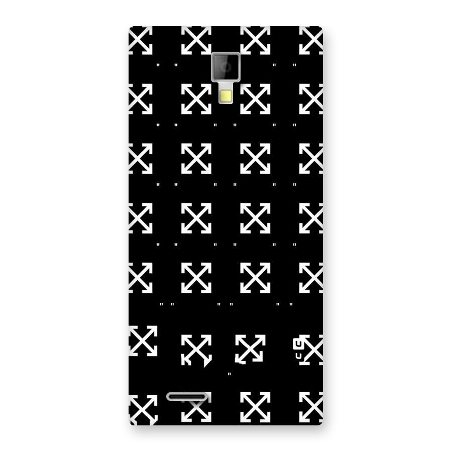 Cross Arrow Black Back Case for Micromax Canvas Xpress A99