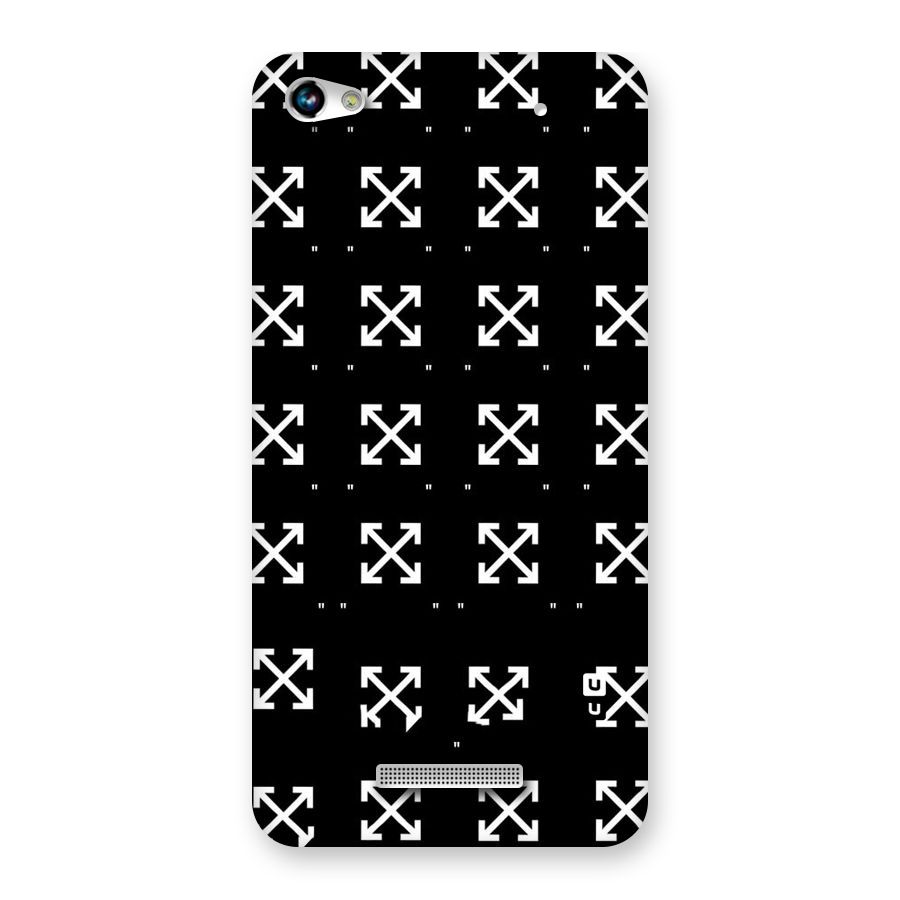 Cross Arrow Black Back Case for Micromax Hue 2