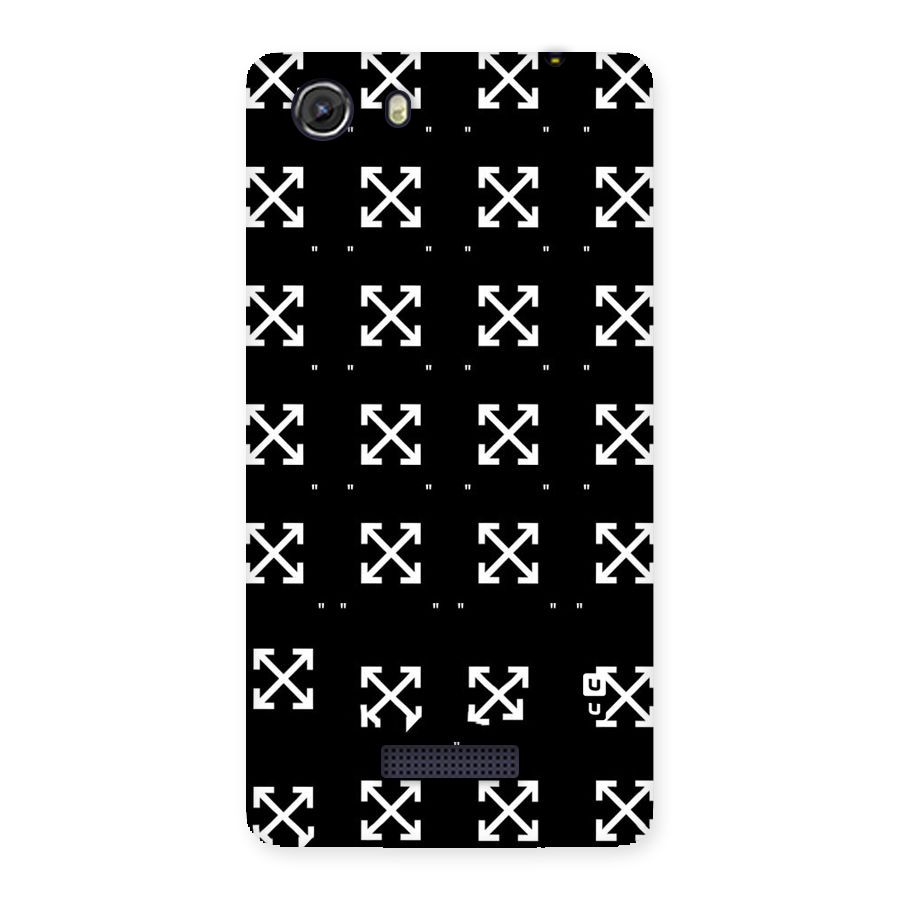Cross Arrow Black Back Case for Micromax Unite 3