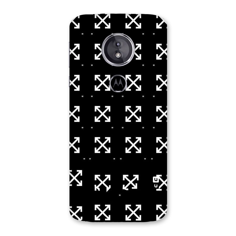 Cross Arrow Black Back Case for Moto E5